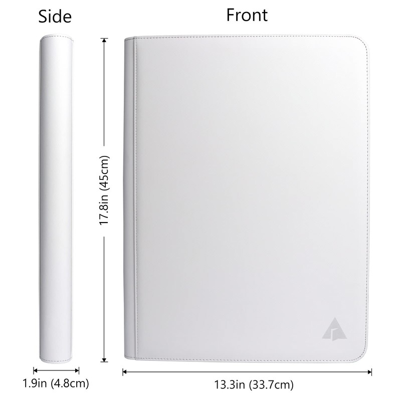 Rieton 16 Pocket 1000+ Pockets Card Binder, Large Ringless Side