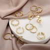 IRONBOX 12 Pcs Adjustable Knuckle Rings for Women 14K Gold
