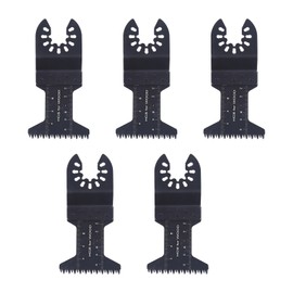 Wjelet 5 Pcs 45mm Wide Coarse Oscillating Saw Blades, Multi Tool Blades for Dewalt Makita, Multitool Blade Sharpener, Multi Tool Blades for Wood, Japanese Tooth Oscillating Saw Blades Black