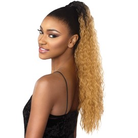 Sensationnel Synthetic Hair Drawstring Ponytail Instant Pony French Wave 24" (2)