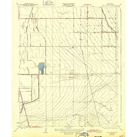 YellowMaps Weed Patch CA topo map, 1:31680 Scale, 7.5 X 7.5 Minute, Historical, 1933, Updated 1943, 19.8 x 16.4 in - Polypropylene