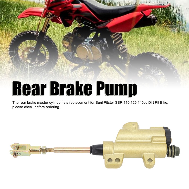 Motorcycle Rear Brake Master Cylinder Pump Metal for Sunl 110cc