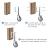 ERKOON 4 Packs Heavy Duty Gate Wheel Spring-Loaded Gate Casters,
