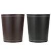 KINGFOM™ Classic Leather Waste Bin, Creative Waste Paper Basket, Storage