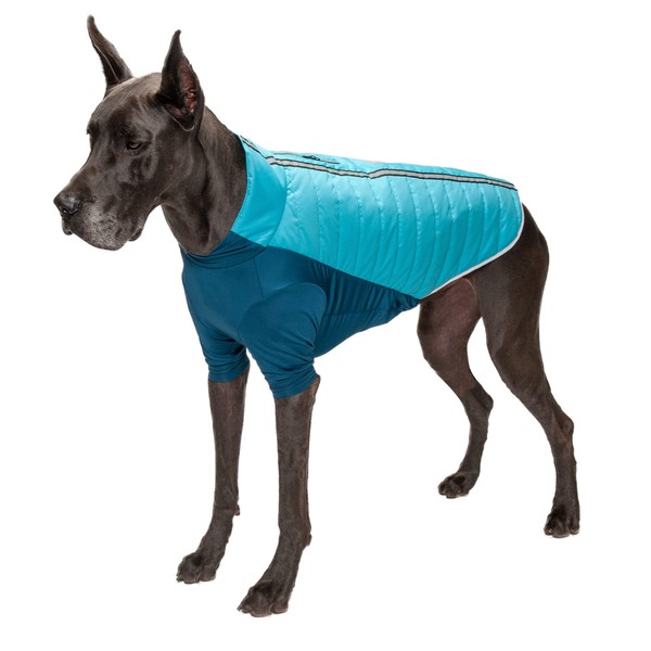 Furhaven Water-Repellent XXL Dog Coat, Washable w/ Leash Access &