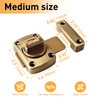 Alise Gate Latch Slide Bolt Latches Lock,Medium Size Safety Double