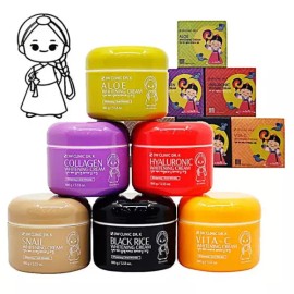 Jai Cosmetics 3W 6종 화이트닝크림 DR케이 한복소녀에디션 100g 블랙라이스 SWEDDD92 3W 6 Types Whitening Cream DR.K  Hanbok Girl Edition 100g Black Rice SWEDDD92 [Black rice]