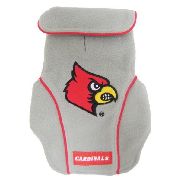 Collegiate Louisville Cardinals Dog Fleece Vest, X-Small