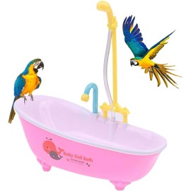Automatic Parrot Bathtub Bird Shower Bathtub,Parrot Automatic Shower Bathtub,Bird Bath Tub Bird Shower Bath with Faucet,Automatic Parrot Bathtub Bird Shower Bathtub,Automatic Bird Bathtub Pet Bath Tub