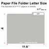 File Folder, RAZCC 150 Pack 1/3 Cut Tab File Folders