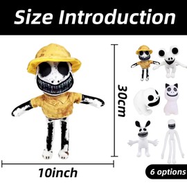 Atuoxing Zoo-nomaly Plush, Horror Game Z-oon-omaly Plush Doll, Zoo Anomaly Stuffed Doll, Gift for Boys Girls Fans (B)