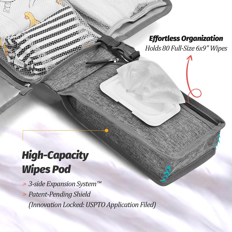 PZU Portable Diaper Changing Pad - Changing Pad Portable with