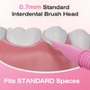 Annauiy I-Shaped Interdental Brushes, Standard, Pack of 40, Reusable, 0.7