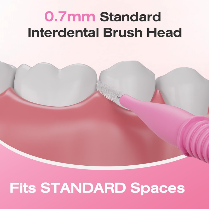 Annauiy I-Shaped Interdental Brushes, Standard, Pack of 40, Reusable, 0.7