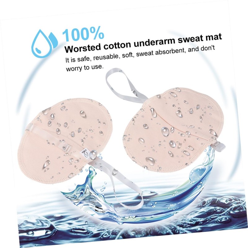 FOMIYES 2sets Underarm Sweat Pads Non-visible Reusable Soft Absorbent Underarm