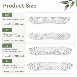 4 Pairs Silicone Heel Grips Cushions Heel Protectors Pads