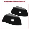 HECASA Gloss Black Side Mirror Cover Cap Replacement For Toyota