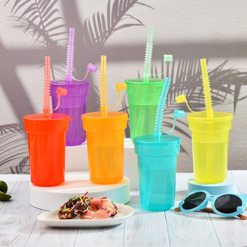ALINK Pack of 6 Children's Party Cups, Plastic Cups, Drinking
