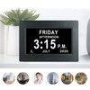 Digital Day Clock 7 Inch Auto Dimmable Clock with Unabbreviated