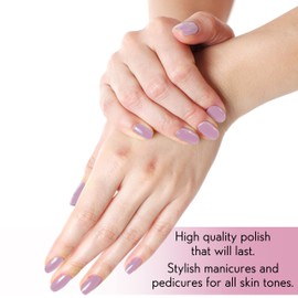 Color Club - Esmalte de uñas de mimbre, colección de uñas, color rosa y morado, 15 ml