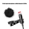 Canfon Lavalier Microphone windproof Sweater Cover 2 Pack Lapel Microphone