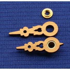 Generic Replacement for Wood Cuckoo Clock Hands Fits Regula for 60 mm or 2 1/4"" Dial w/Minute Bushing