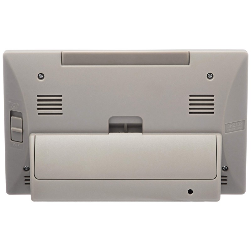 リズム(RHYTHM) くまのプーさん 目覚まし時計 電波時計 温度・湿度計付き イエロー 8RZ133MC08