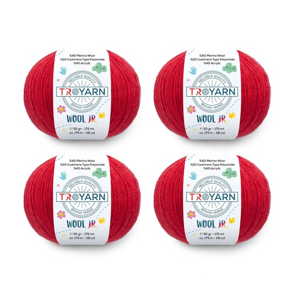 Troyarn Wool Jr (4- Skeins Pack) 40% Merino Wool%20 Cashmere%40