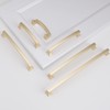 BUKOBYHE 10 Pack 10 Inch(254mm) Cabinet Pulls Brushed Brass Kitchen