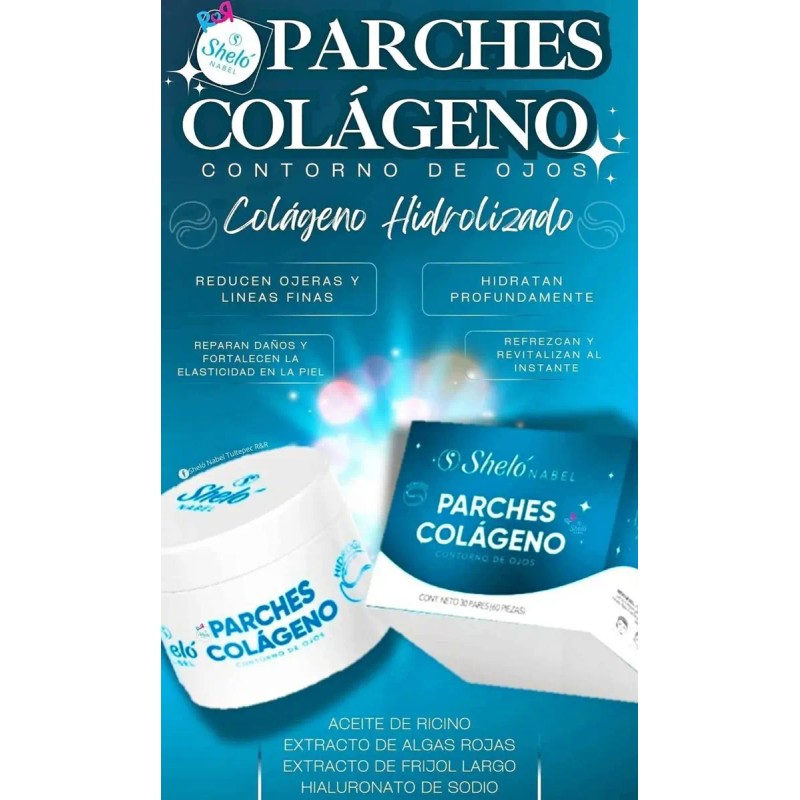 Suero Cafeína Gel Vitaminado Parches Colágeno Shelonabel