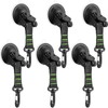Maitys 6 Pcs Heavy Duty Suction Cups with Hooks Tie