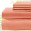 BYSURE 6 Pieces Bed Sheets Set(Queen, Coral) - Super Soft