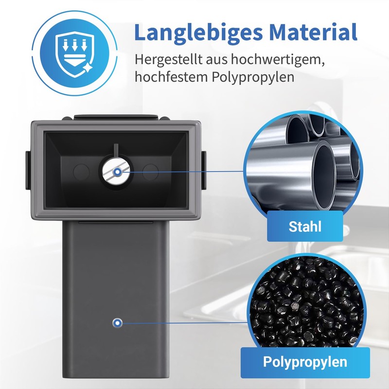 AQUADE Overflow Sink with Rectangular Overflow Hole 63 x 38