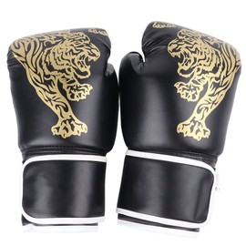 1 Pair Boxing Gloves for Men Women Kickboxing Gloves Breathable Sparring Punching Gloves Adult Heavy Bag Workout Gloves Black