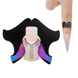 NMKL38 100pcs Goldfish-shaped Nail Forms Acrylic Nail/UV GEL Nail Extention Tips Form Guide Sticker
