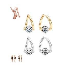 Lymphatic Earrings for Women on Prime Rioyaya Lymphatic Earrings Magnetotherapy Germanium Earrings Lymphatic Activity Hoop Earrings Rhinestone Hoop Earrings, Leather