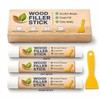 White Wood Filler Sticks 3 Pack, Quickly Fix Stick Wood