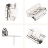 knobelite 25 Pairs-50 Pack 1/2" Overlay Semi-Wrap Cabinet Hinges,Self Closing
