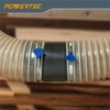 POWERTEC 70123 4-Inch Dust Hose Connector w/Quick Connect Splice Adapter,