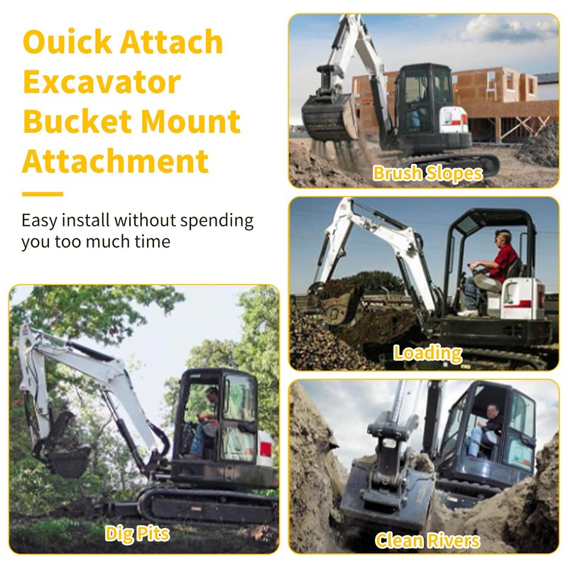 X-Change Coupler Bracket Quick Attach Fit for Bobcat E Series