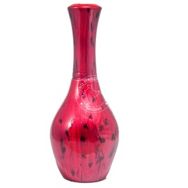 Hind Handicrafts Decorative Hand Painted Mango Wooden Flower Vase for Home Office Decor, Living Room, Dining Table Centerpiece -12x4 Inches Inches (Maroon)