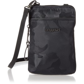 Baggallini Womens Broadway Crossbody cross body handbags, Black Camo Jacquard, One Size US