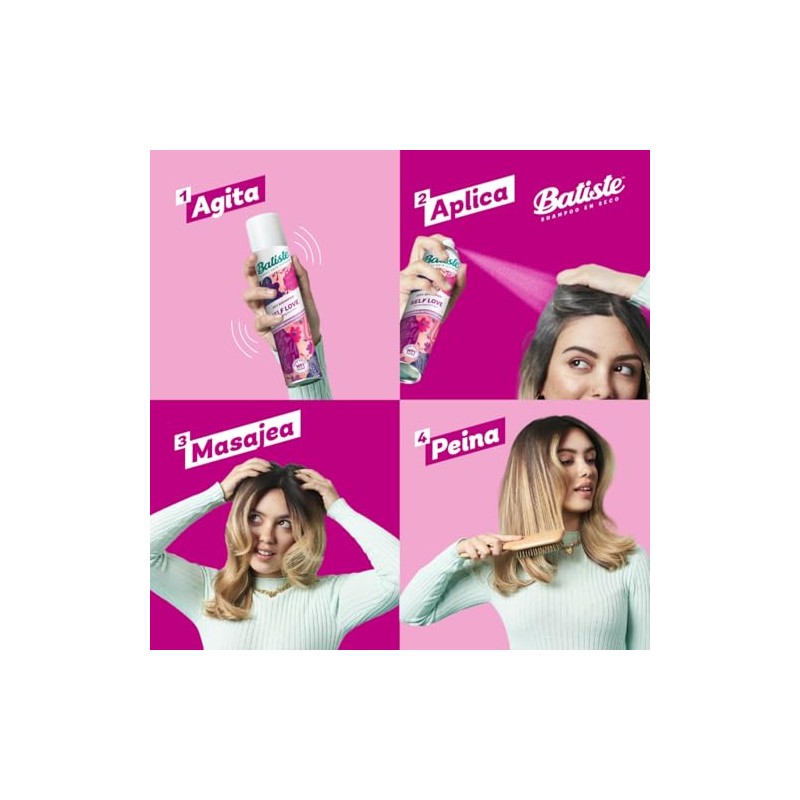 Batiste Shampoo en Seco Self Love con Frutos Rojos 200