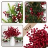 LLZLL 32 Pack Christmas Tree Decorations, Artificial Red Berry Stems