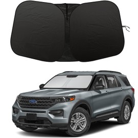 2025 Upgrade Front Windshield Sunshade fit for Ford Explorer 2020-2025 UV Ray Reflector Foldable Car Shade Automotive Windshield Sunshades Ford Explorer Windshield Sun Shade |Keeps Your Vehicle Cool|
