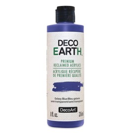 DecoArt DecoEarth Premium Reclaimed Acrylic Paint - Galaxy Blue, 8 oz