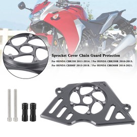 Artudatech Front Sprocket Cover Chain Guard Fit for Honda CBR250 2011-2014, for Honda CBR250R 2010-2013, for Honda CB300F 2015-2018, for Honda CBR300R 2014-2021