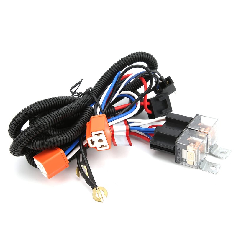 Atyhao Headlight Relay, H4 Relay Wire Harness, Headlamp Relay Wire