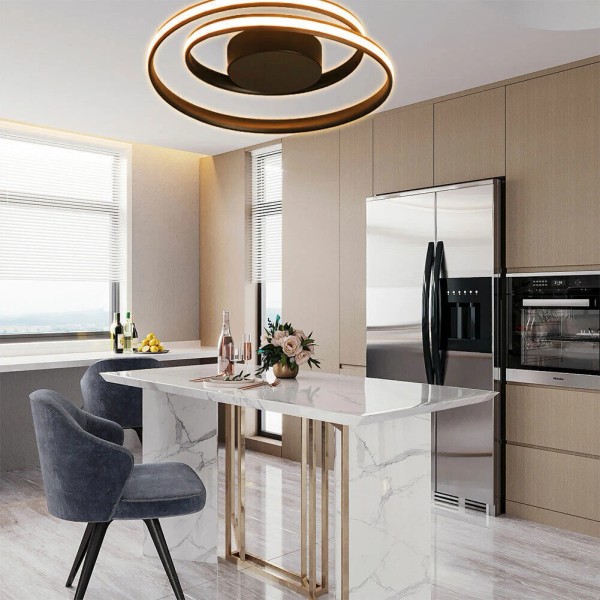 SENDERPICK 58W Modern Chandelier LED Acrylic Ceiling Light Flush Mount
