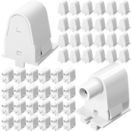 24 Pairs Single Pin FA8 Tombstone T8 T10 T12 Led Socket Lampholder Lamp Replacement Parts Non Shunted Light Bulb Fixture Single Light Bulb Holder Base Connector Plunger Holder for 8ft Fluorescent Tube